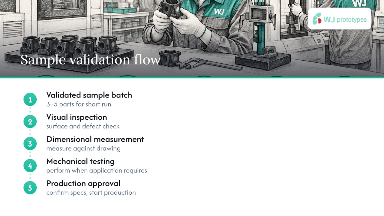 Three-to-five sample validation workflow