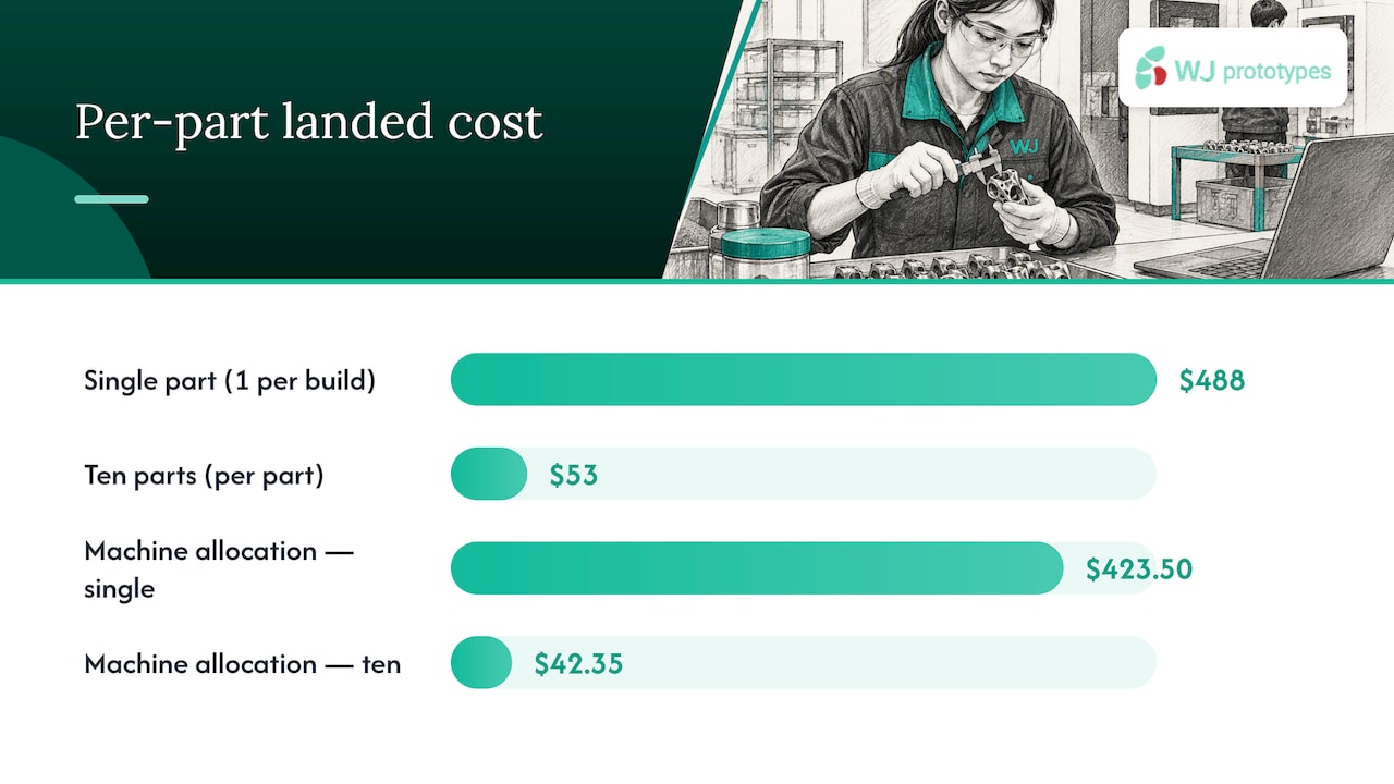 A worked example: building your own per-part estimate — overview diagram
