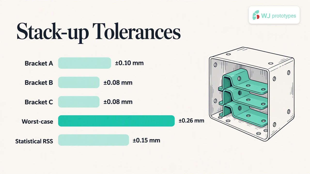 Tolerance stack-up: a worked example — overview diagram