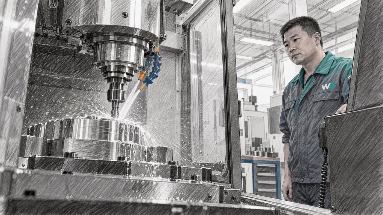 CNC tool cutting an Inconel 718 workpiece