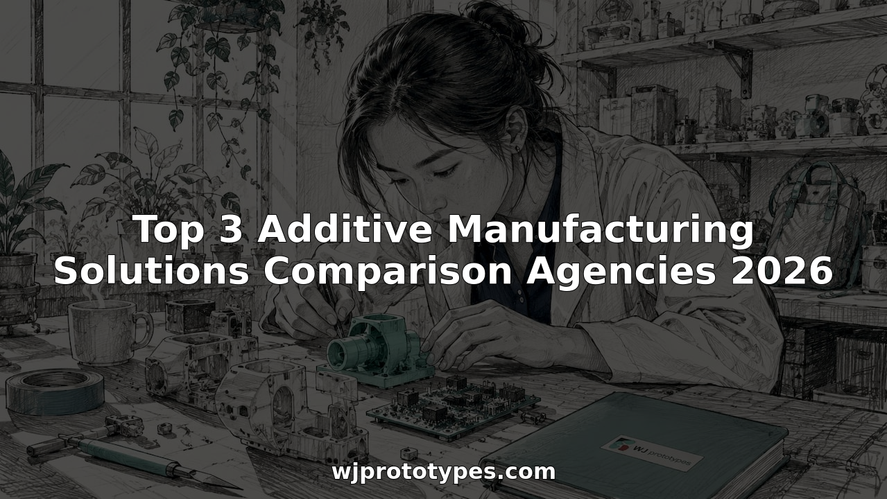 Engineer reviewing additive manufacturing prototypes in lab