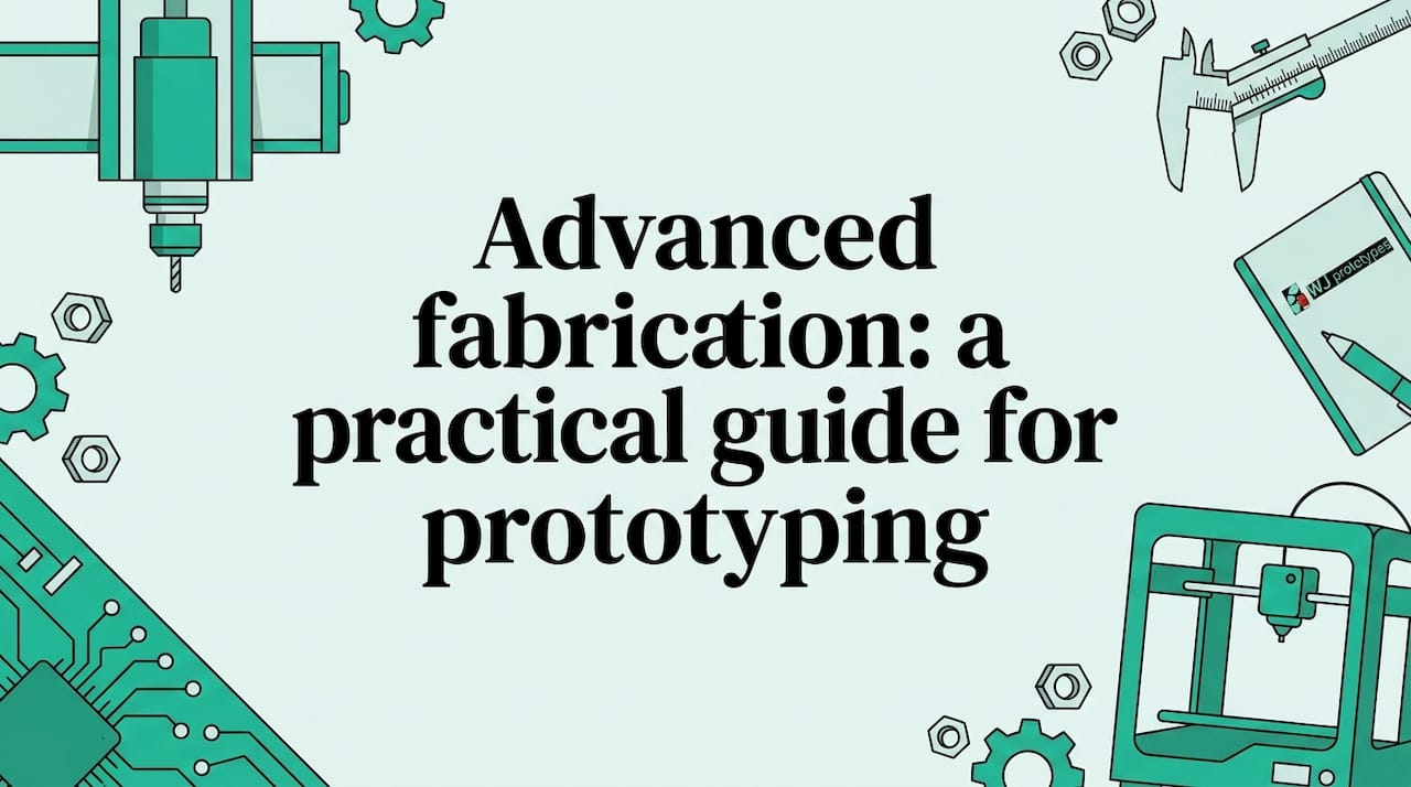 Decorative fabrication theme title card illustration